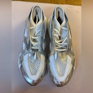 Adidas x Stella McCartney Silver and White Sneakers